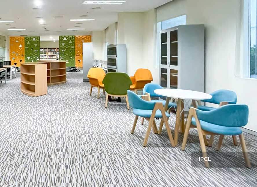 High-end reception desk with modern design elements